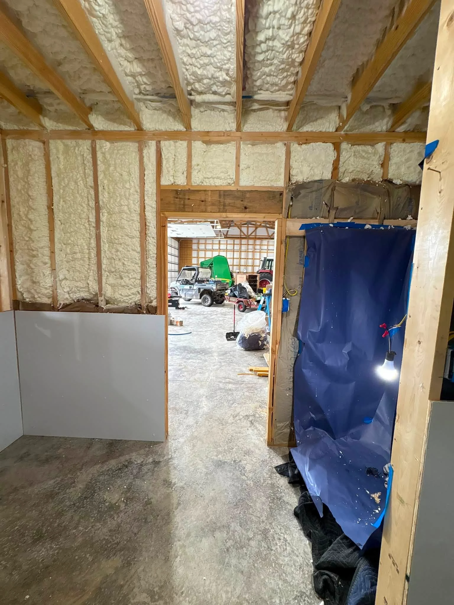 Open-Cell Spray Foam Insulation Services 